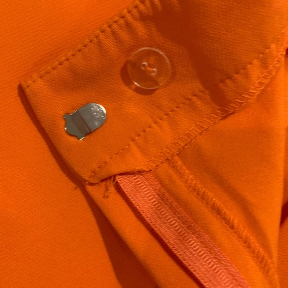 NWT Primark Sz 8 Orange dressy pants wide bottom with slit - Fabulous - Picture 11 of 15